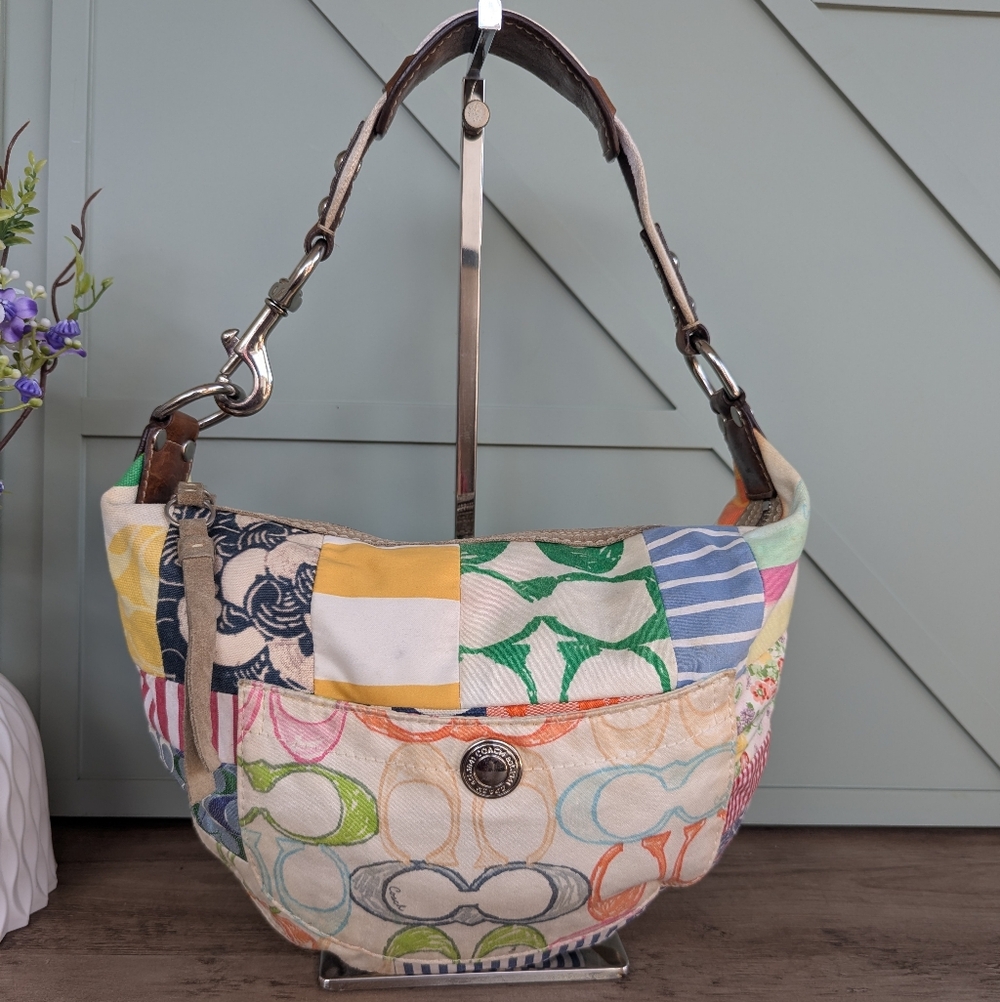 Coach Multicolor Patchwork Shoulder Bag - Picture 4 of 13